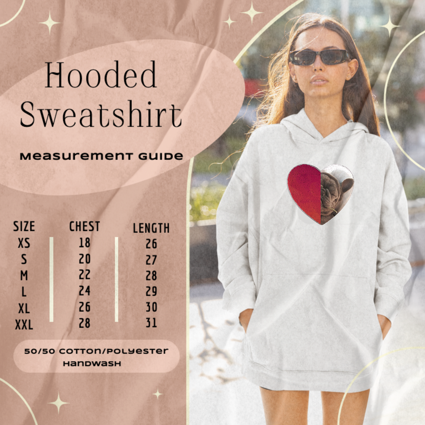 Personalized Sequin With Picture & Text Unisex Hooded Sweatshirt, Custom Reversible Sequin Hoodie, Custom Birthday Photo, Mother Nana Gift Tee, Fathers Day Gift, Gag Gift