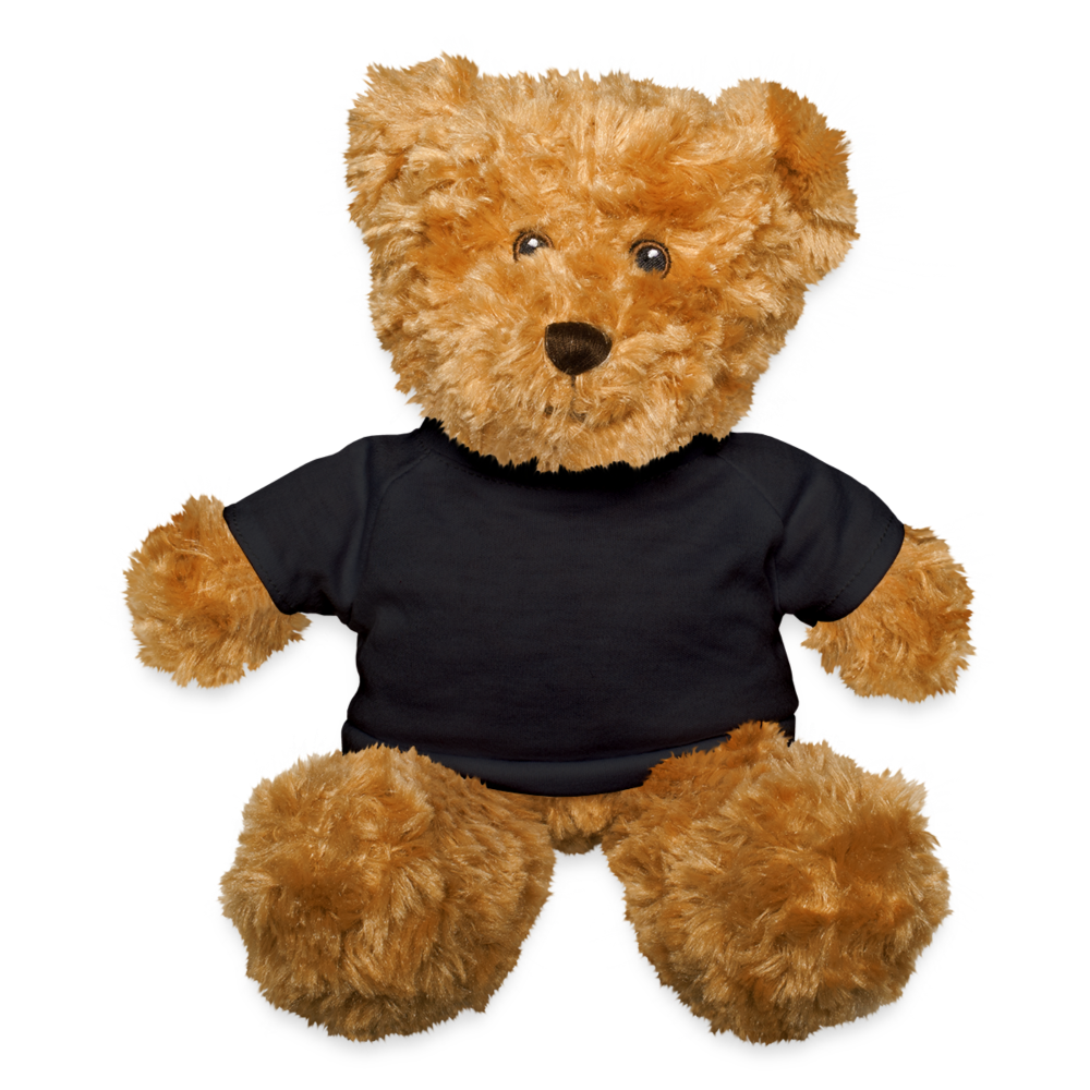 Personalized Brown Teddy Bear, Custom Teddy Bear, Printed with Personal Image or Text, Welcoming Baby Gift, Gift For Her, Gift For Newborn - black