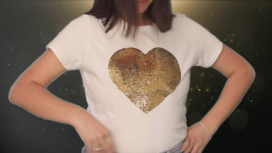 Personalized Sequin With Picture And Text Unisex Shirt, Custom Reversible Sequin Tee, Custom Birthday Photo, Fathers Day Gift, Gig