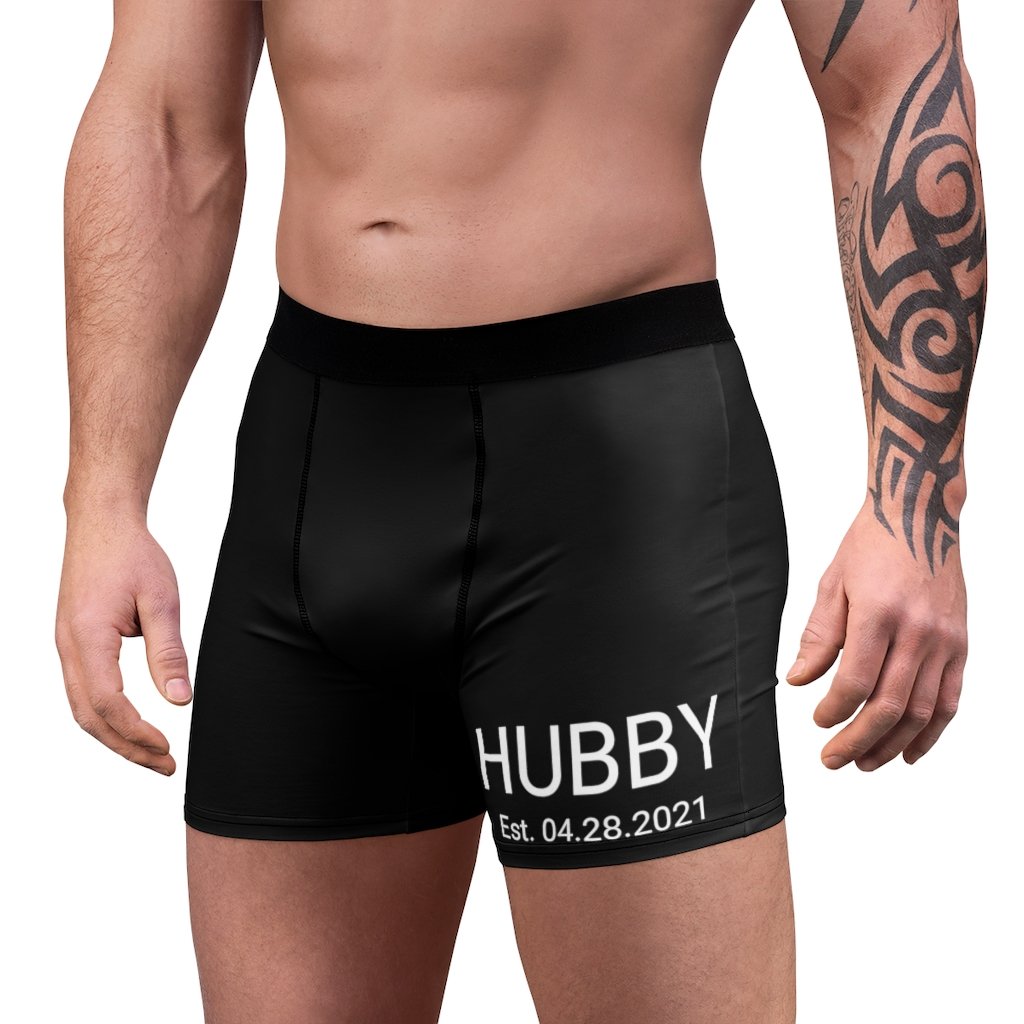 Hubby Wifey Personalized Underwear Set, Custom Bridal Underwear, Gift For Bride Groom, Anniversary Underwear Set, newly Wedding Underwear