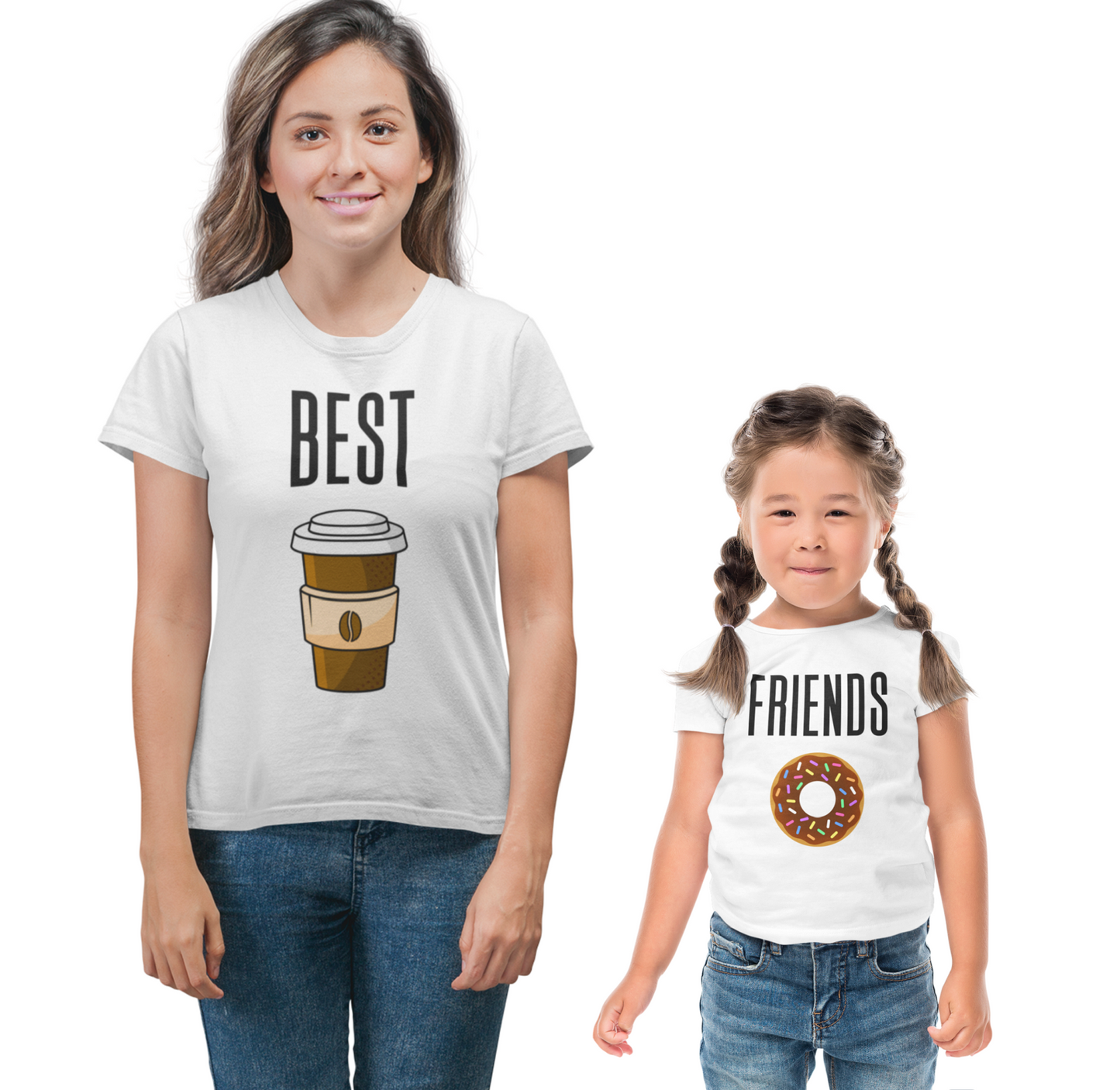 Coffee Donut Mom And Daughter Matching Shirts, Mom And Son Matching Tshirt, Mama And Baby Matching Tee, Mother’s Day Gift, Baby Shower Gift