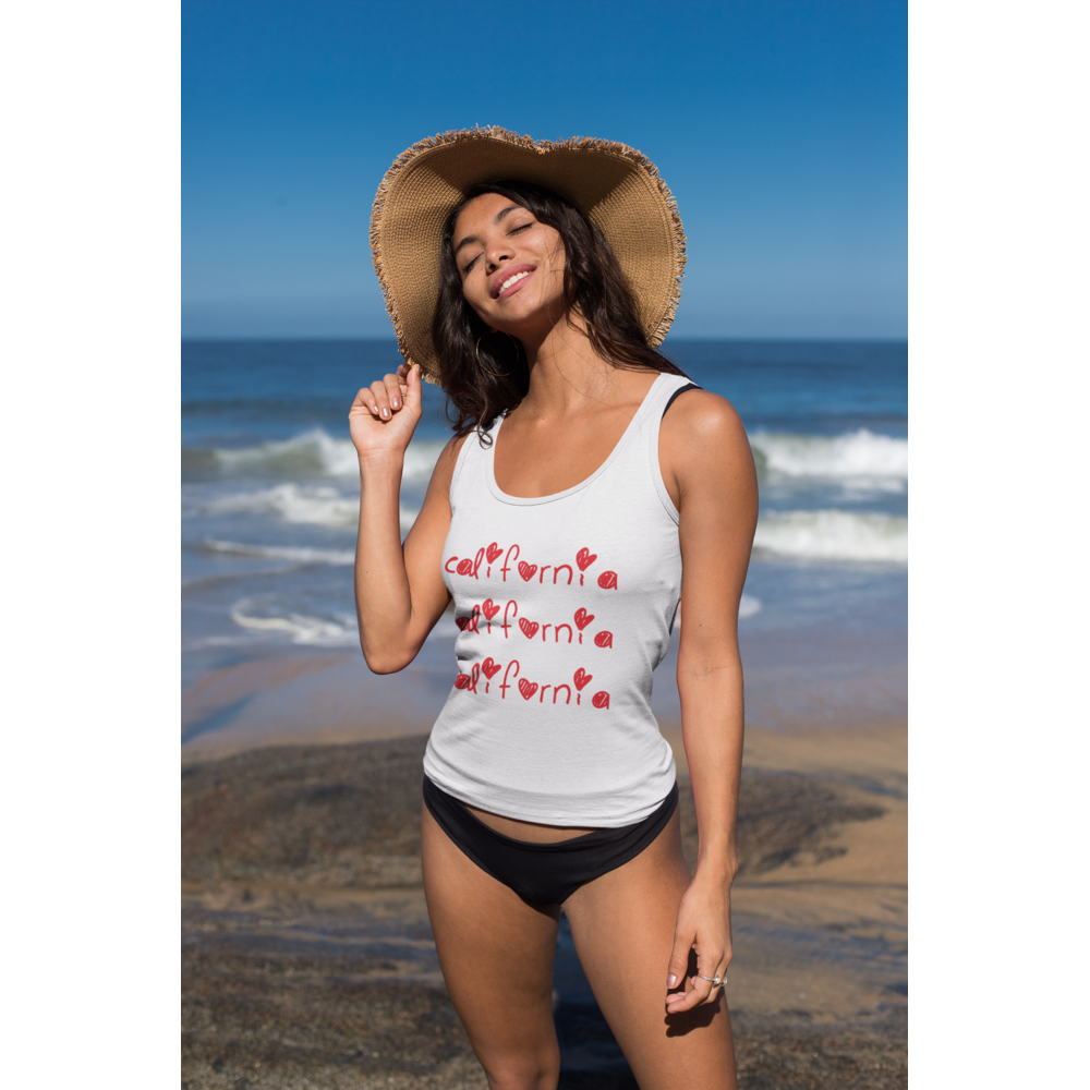 California - Camiseta de tirantes premium mujer