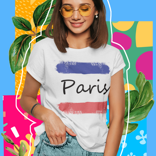 Paris Unisex T-shirt, French Lover Shirt, French Gift, France Shirt, French Ladies Shirt, Francophile Tee, French Ladies Tee