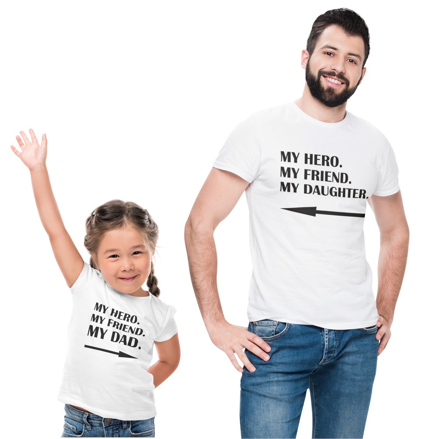 My Hero My Friend My Daughter, My Hero My Friend My Dad, Father and Daughter Matching Shirt, Fathers Day Gift, Matching daddy daughter shirt