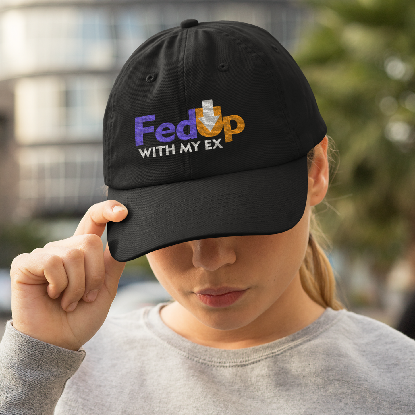 Harto de mi ex, FEDUP con mi ex, gorra de béisbol, gorra bordada, gorra de ruptura, ideas divertidas para regalos de gorras