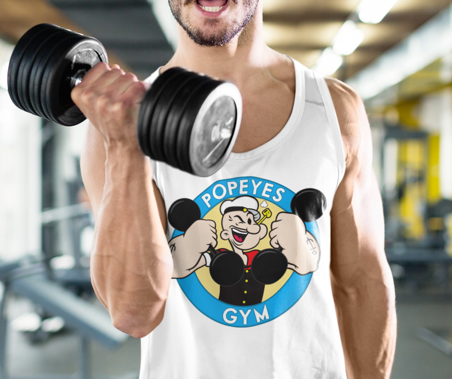 Popeyes Funny Gym Tank Top, Workout Fitness Tank Top, Motivational Tank Top, Must have Gym Tank Top, Inspirational Workout Tank Top