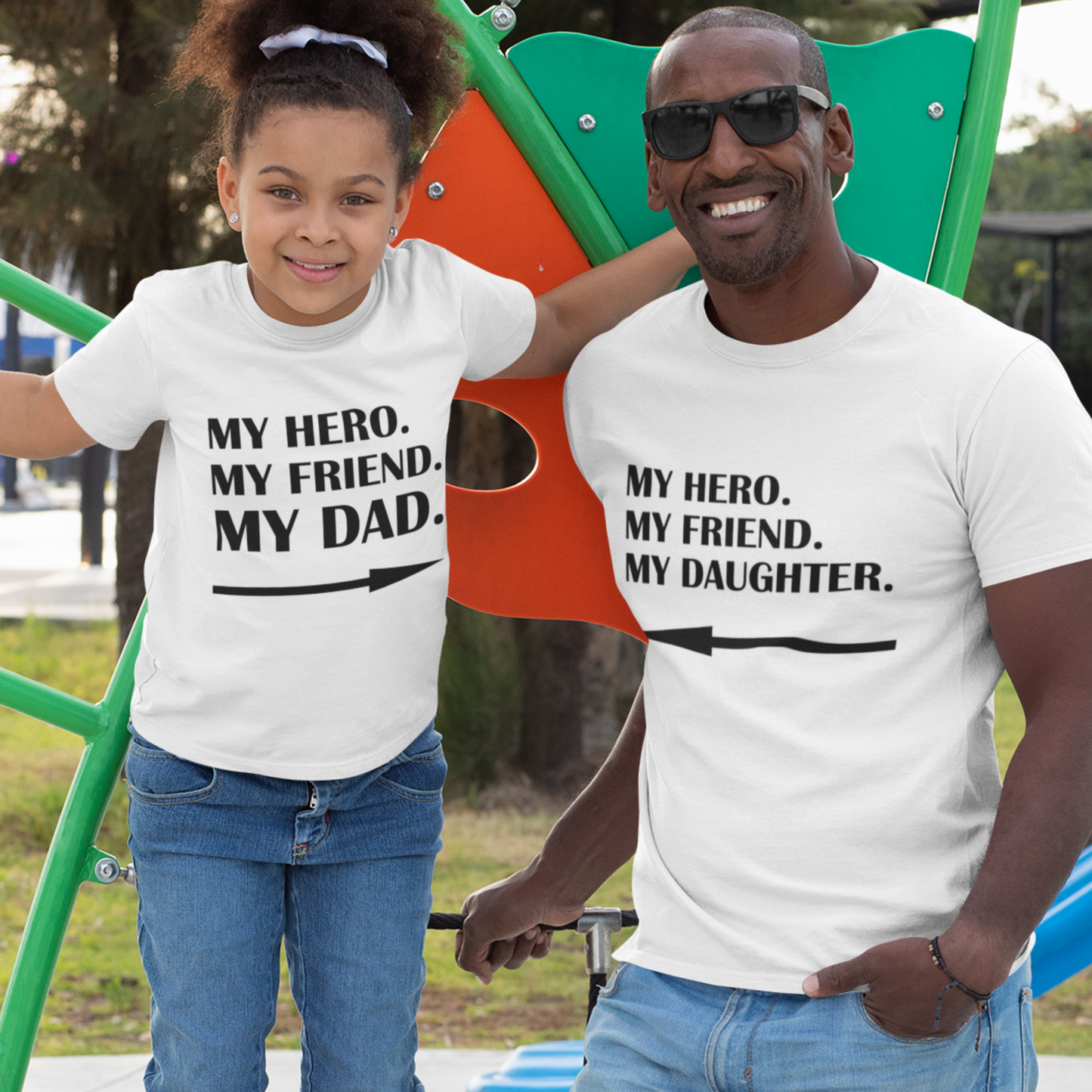 My Hero My Friend My Daughter, My Hero My Friend My Dad, Father and Daughter Matching Shirt, Fathers Day Gift, Matching daddy daughter shirt