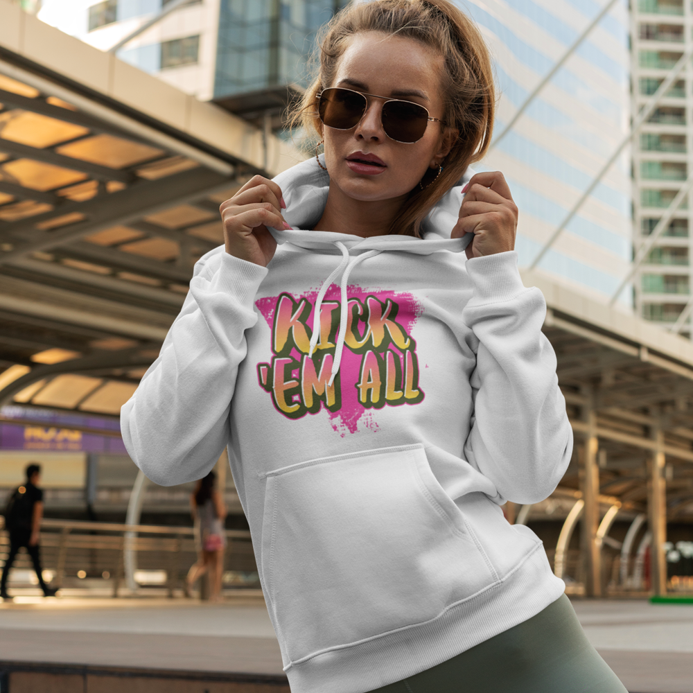 Kick 'Em All - Heavy Blend Adult Hoodie
