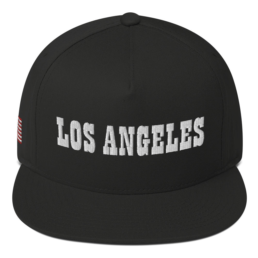 Los Angeles Embroidered Flat Bill Cap