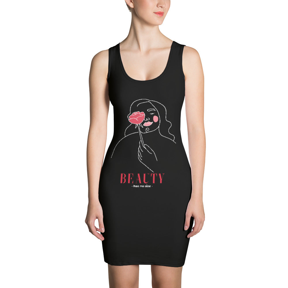 Beauty Has No Size Women Dress, Body Positive Outfit, Beautiful Woman Dress, Gift for Her, Body Confidence, Positive Message Dress
