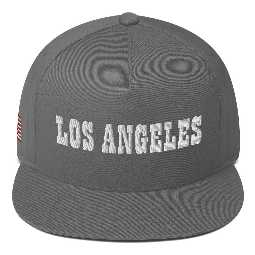 Los Angeles Embroidered Flat Bill Cap