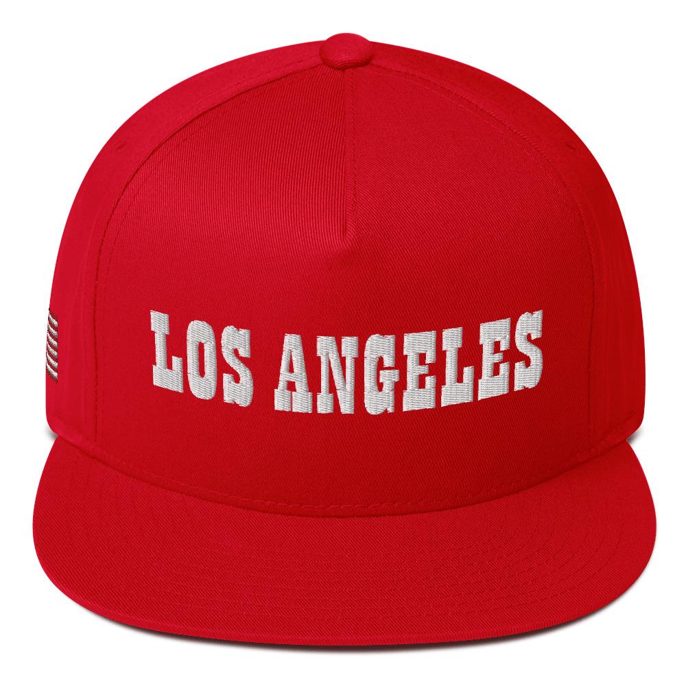 Los Angeles Embroidered Flat Bill Cap