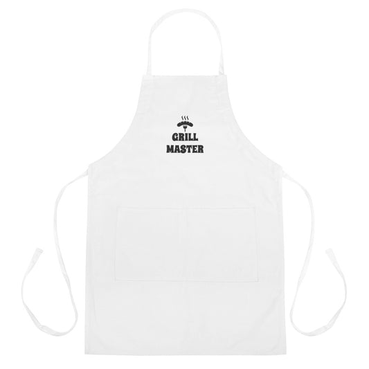 Grill Master Unisex Embroidered Apron, Mother’s Day Gift, Father’s Day Gift, Gift For Her, Bakery Apron, Kitchen Chef Gift, Bake Food Party