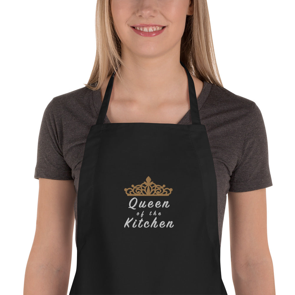 Delantal La reina de la cocina personalizado