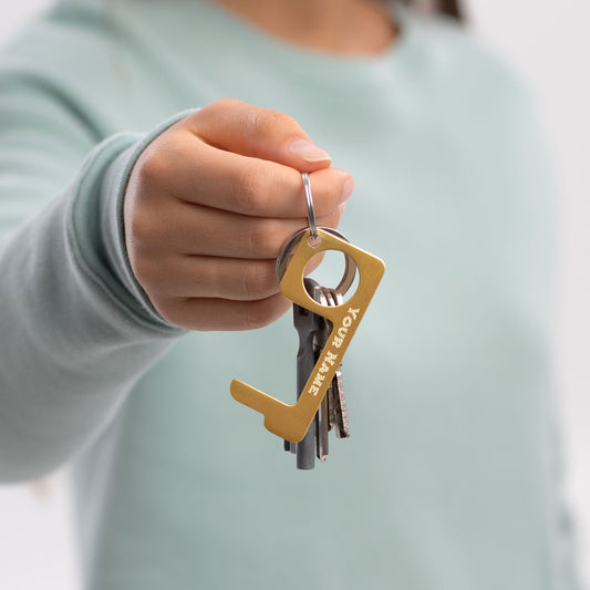 Engraved Brass Touch-Less Tool - Personalized