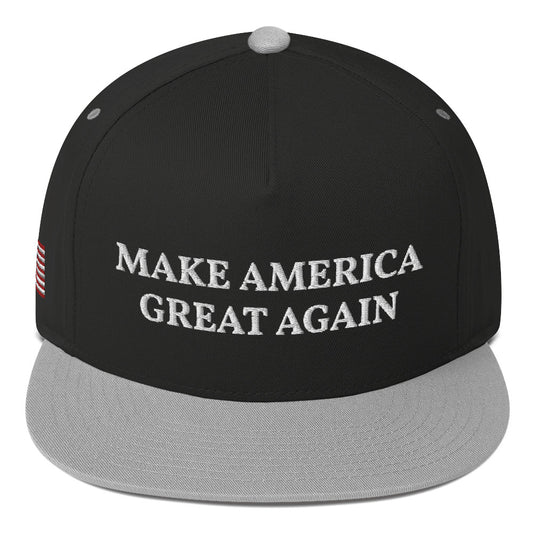 Make America Great Again Embroidered Flat Bill Cap