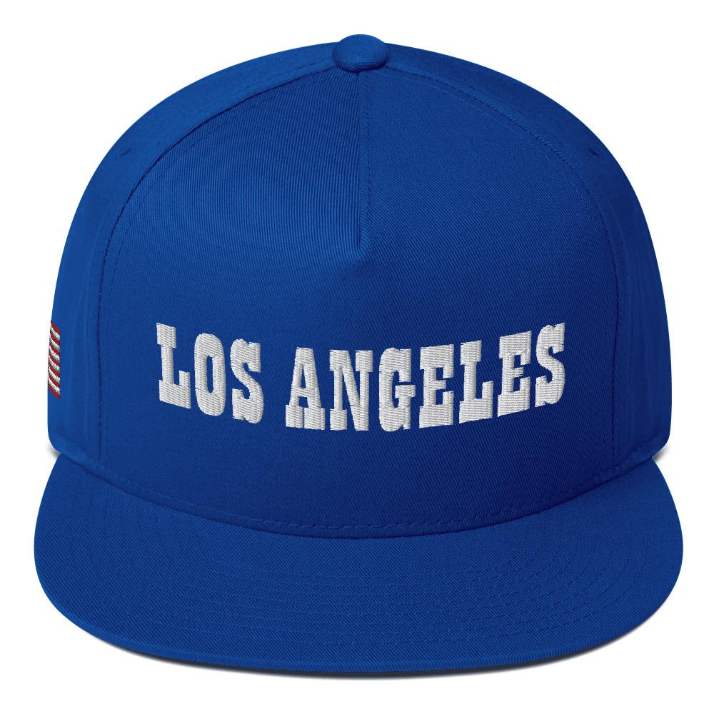 Los Angeles Embroidered Flat Bill Cap