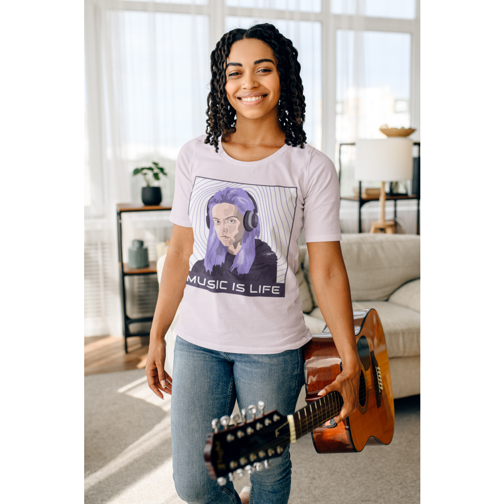 La música es vida - Camiseta de mujer