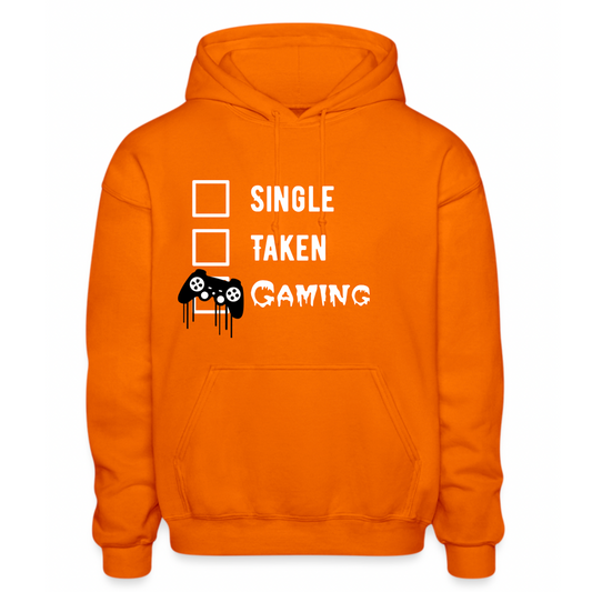 Single Taken Personalized Meme Heavy Men Women Hoodie Funny Gift Self Love, Text Glows in Dark