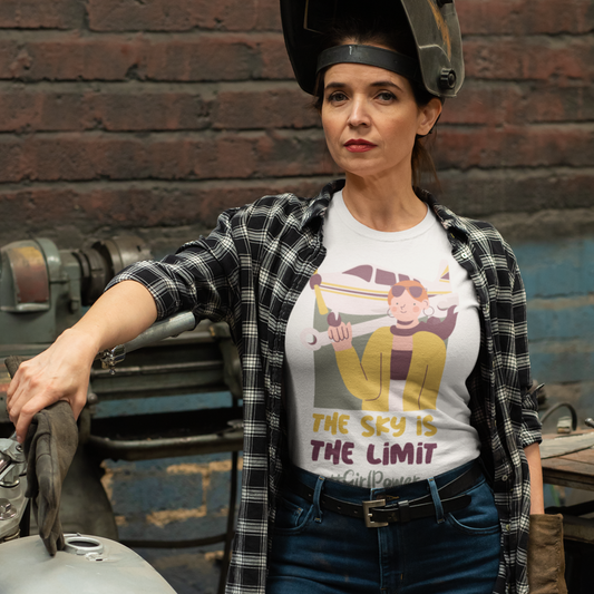 The Sky Is The Limit Girl Power Women Shirt, Feminist Shirt, Woman Up Shirt, Girl Power Tee, Equal Rights Inspirational Shirt, Feminist tee