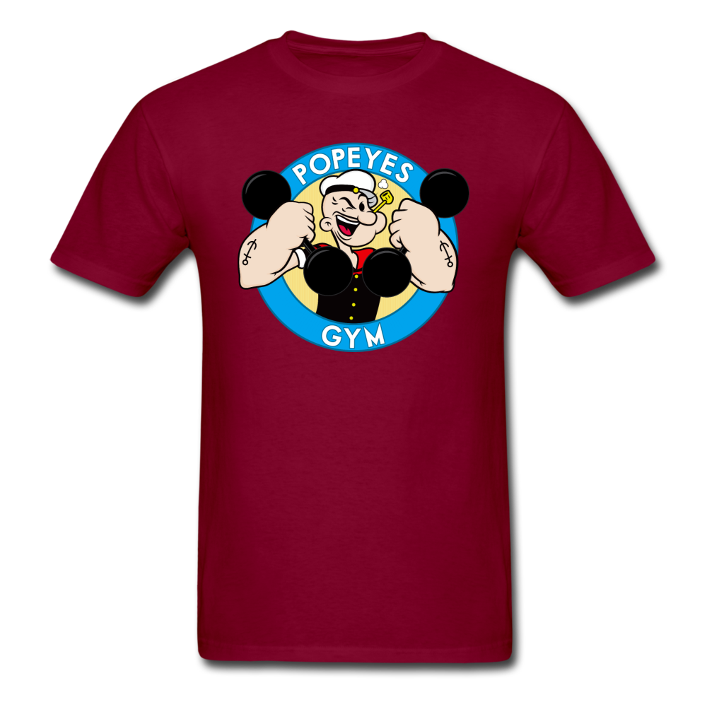 POPEYES GYM Unisex T-Shirt - burgundy