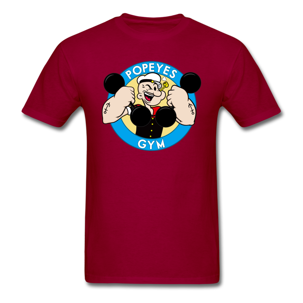POPEYES GYM Unisex T-Shirt - dark red