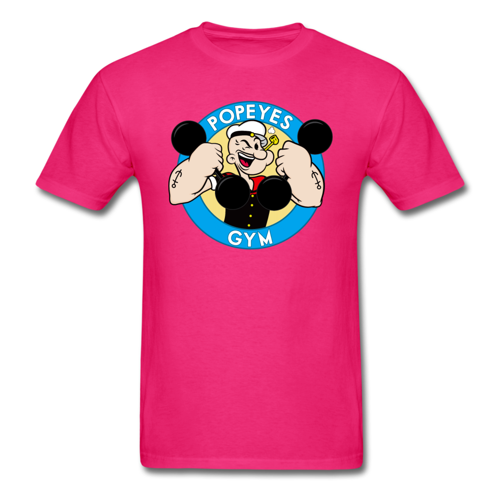 POPEYES GYM Unisex T-Shirt - fuchsia