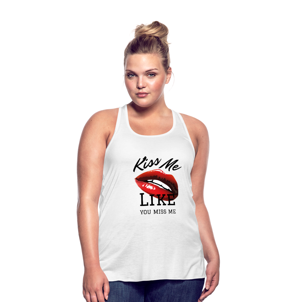 Kiss Me Like you miss me Tank Top 2 - white