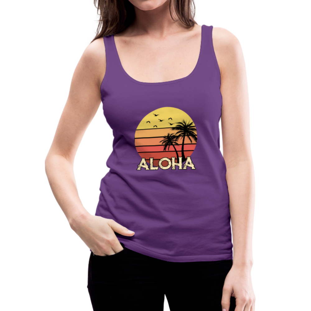 ALOHA Beach - Women’s Premium Tank Top - purple