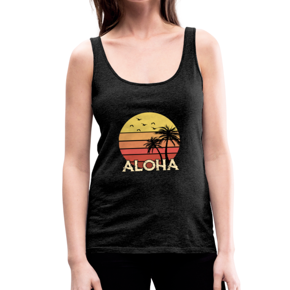 ALOHA Beach - Women’s Premium Tank Top - charcoal gray