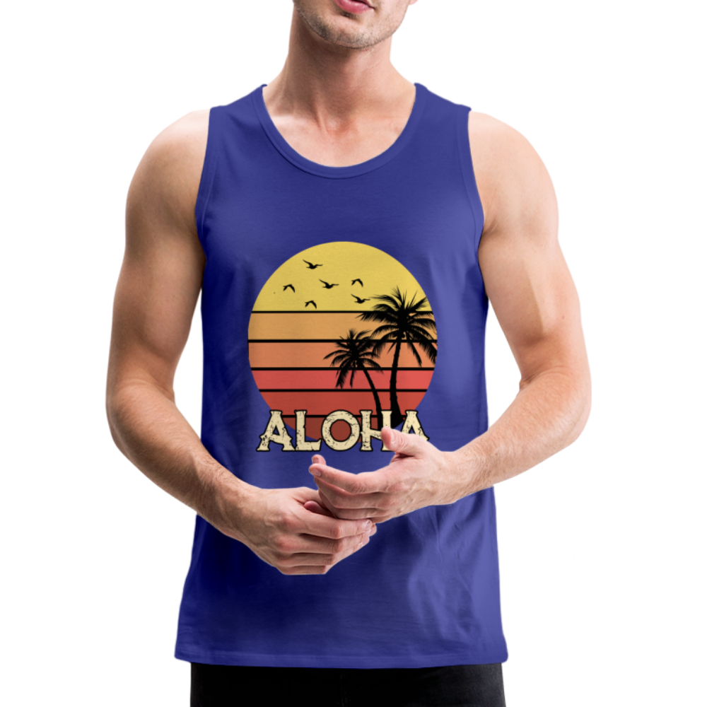 ALOHA Beach - Men’s Premium Tank - royal blue