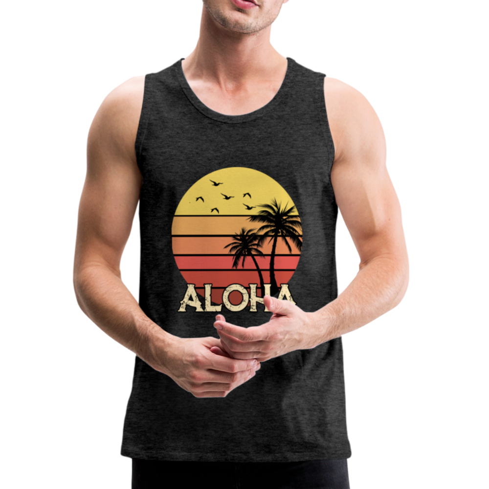 ALOHA Beach - Men’s Premium Tank - charcoal gray