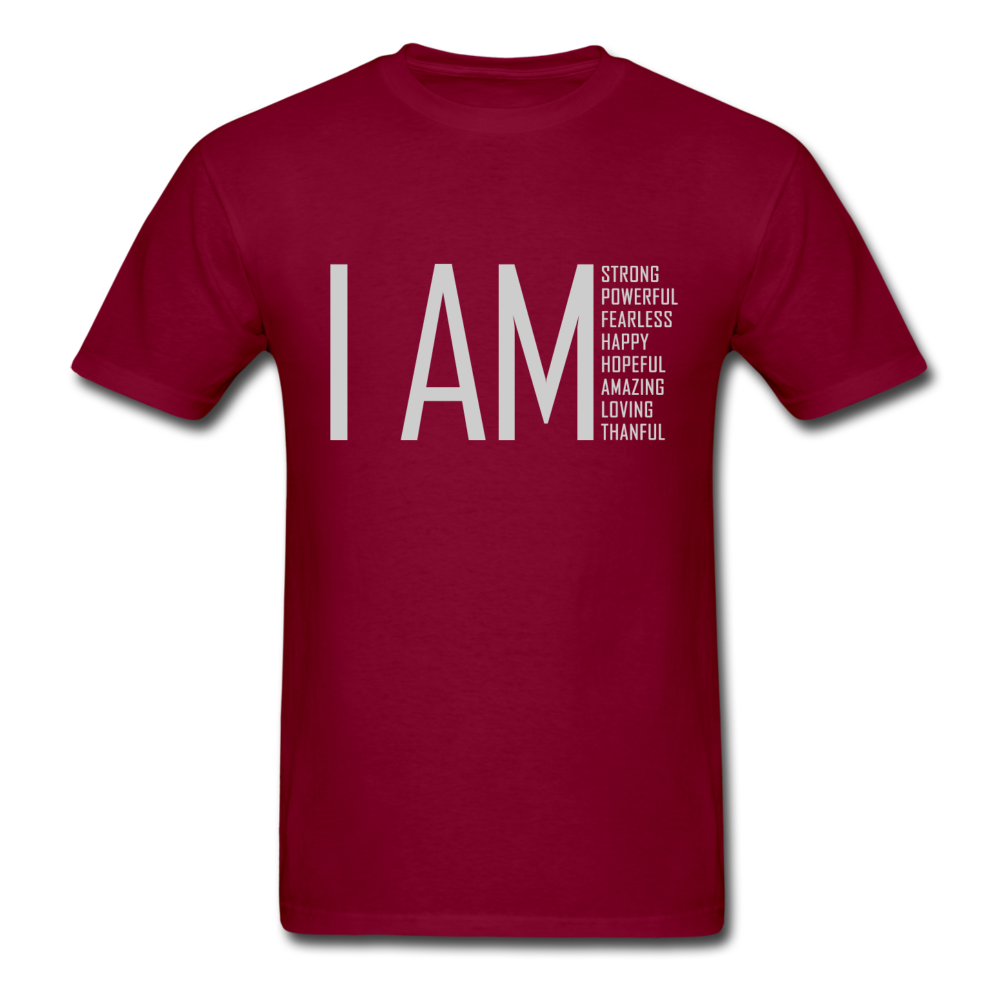 I AM Strong, Powerful, Fearless - Unisex Classic T-Shirt - burgundy