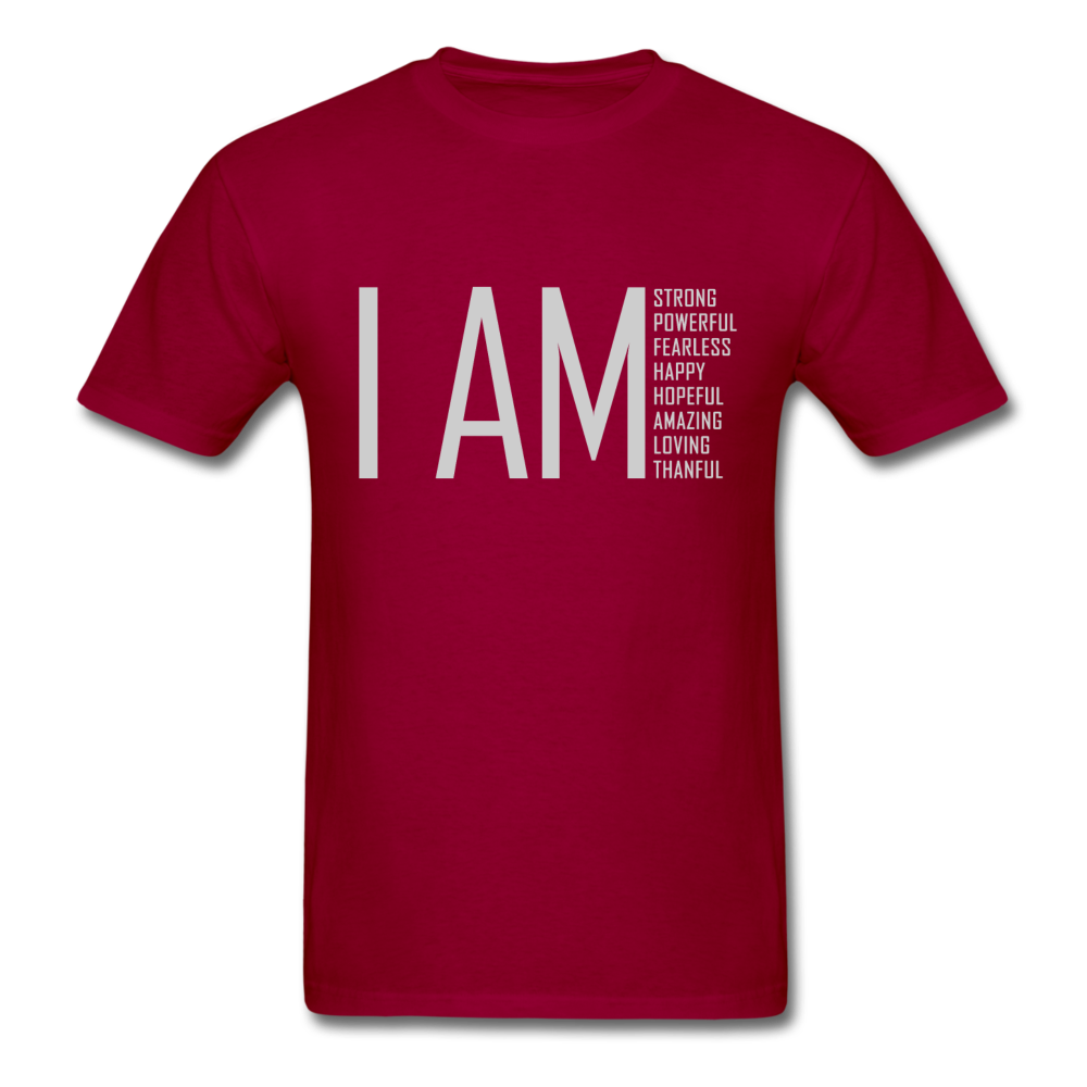 I AM Strong, Powerful, Fearless - Unisex Classic T-Shirt - dark red