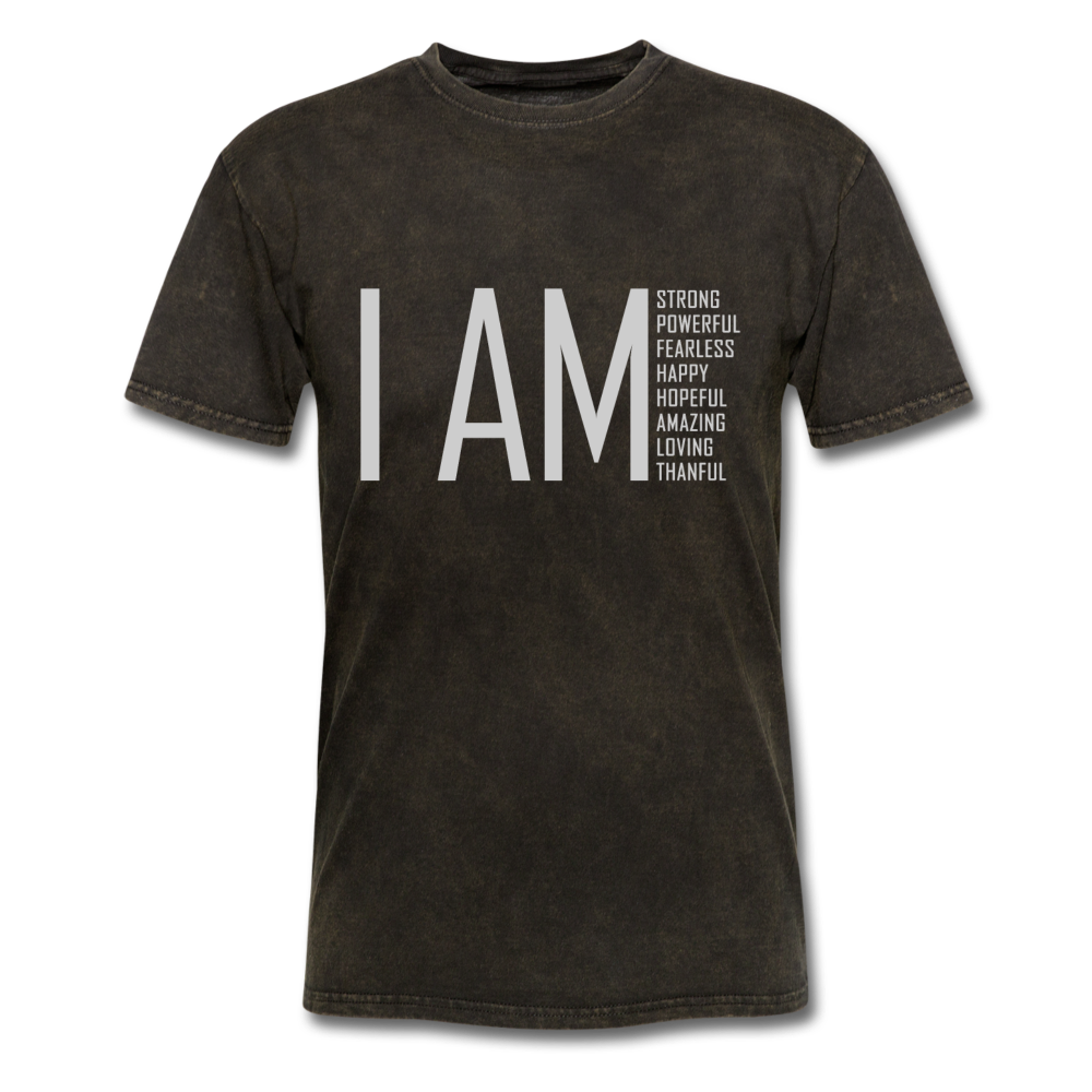 I AM Strong, Powerful, Fearless - Unisex Classic T-Shirt - mineral black