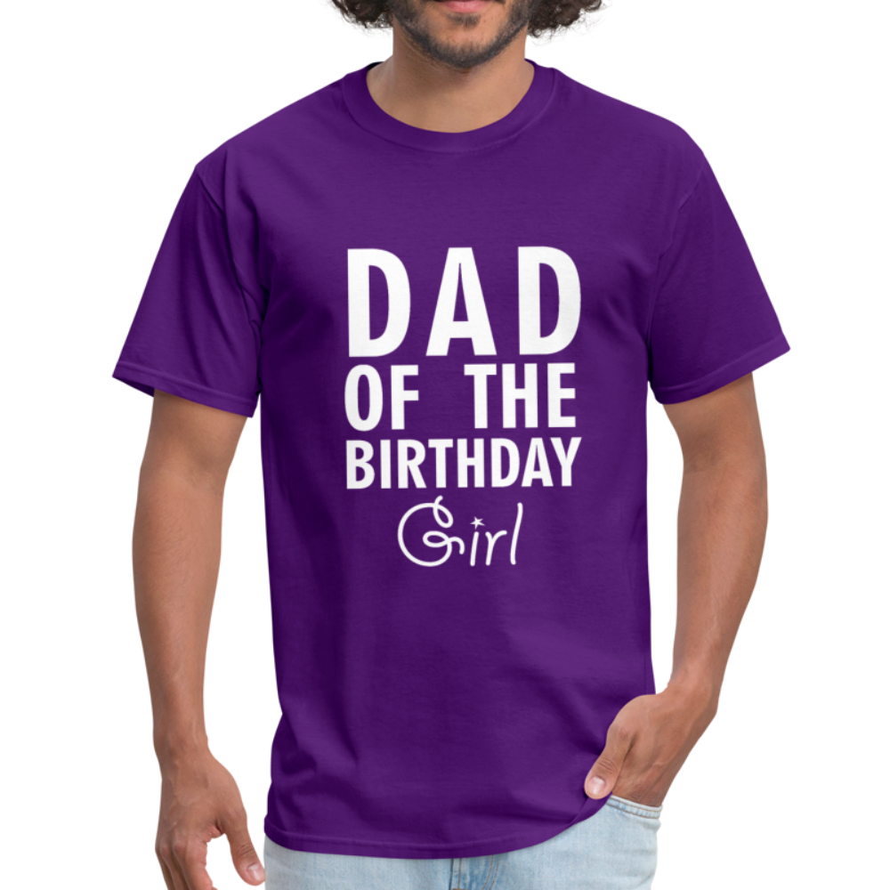 Dad Of The Birthday Girl - Unisex Classic T-Shirt - purple