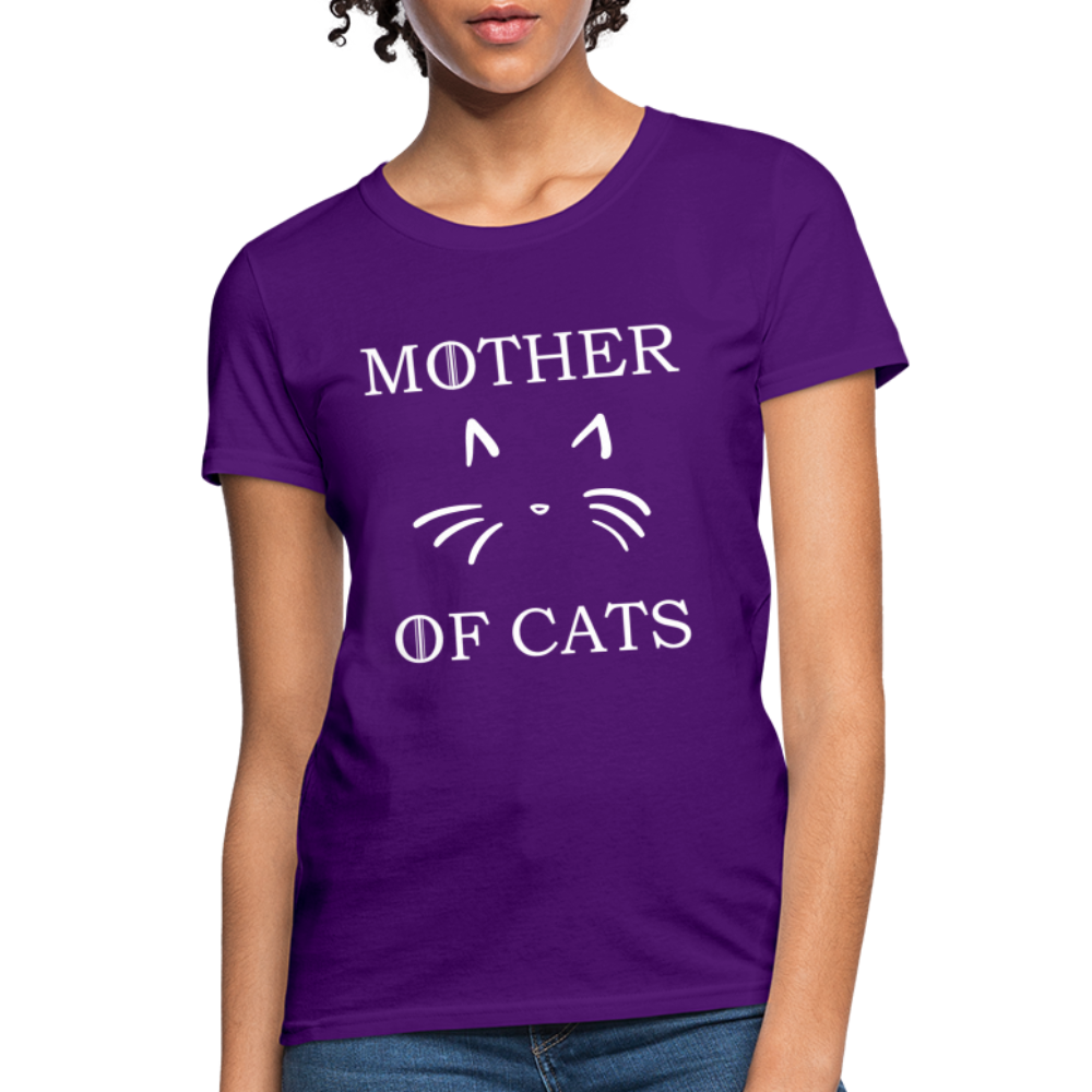 Mother Of Cats - Women's T-Shirt - purple