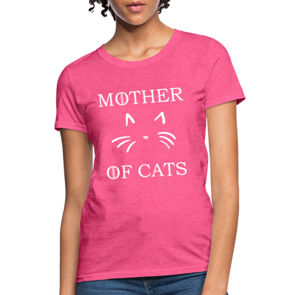 Mother Of Cats - Women's T-Shirt - heather pink