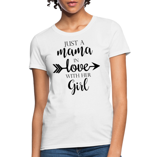 Just A Mama In Love With Her Boy / Girl - Family T-Shirt