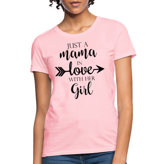 Just A Mama In Love With Her Boy / Girl - Family T-Shirt