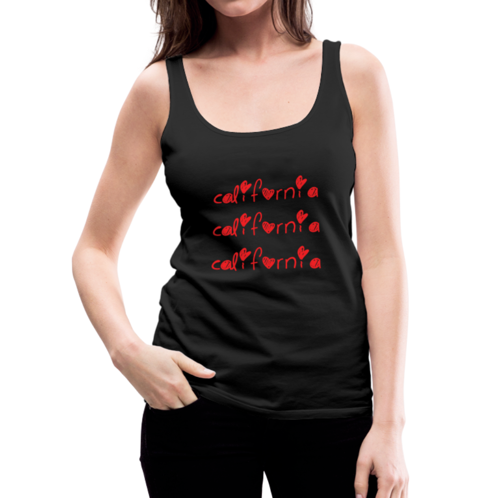 California - Women’s Premium Tank Top - black