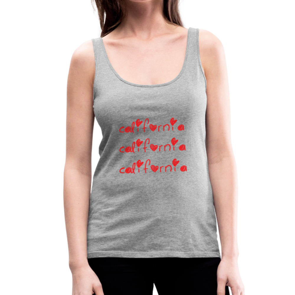 California - Women’s Premium Tank Top - heather gray