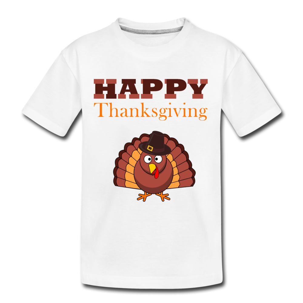 Happy Thanks Giving - Kids' Premium T-Shirt - white