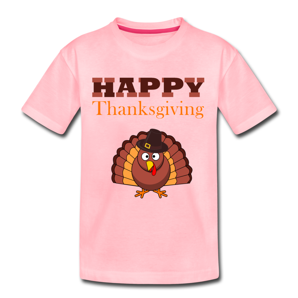 Happy Thanks Giving - Kids' Premium T-Shirt - pink