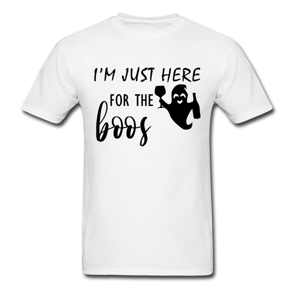 I'm Just here for the boos (Halloween) - Unisex Classic T-Shirt - white