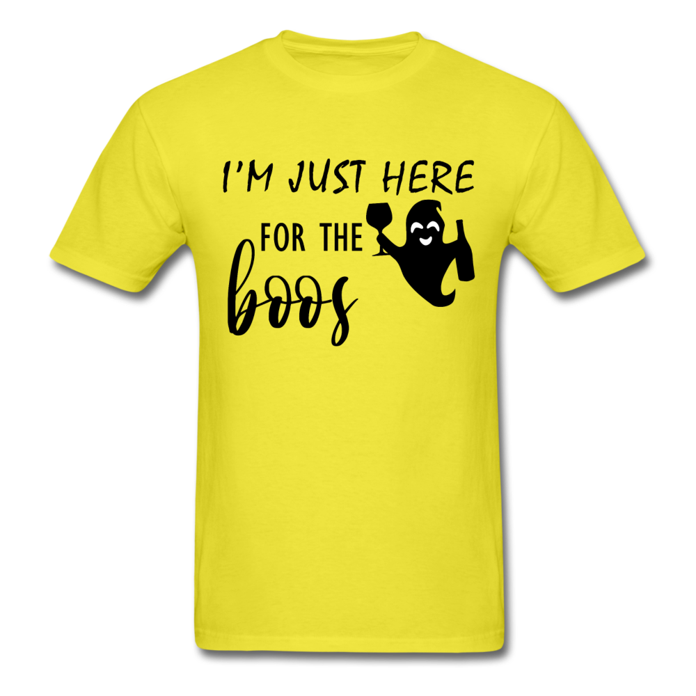 I'm Just here for the boos (Halloween) - Unisex Classic T-Shirt - yellow