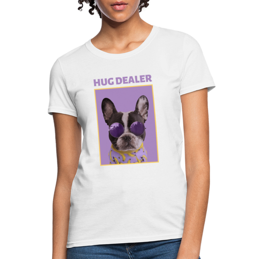 Hug Dealer Dog - Women's T-Shirt - white
