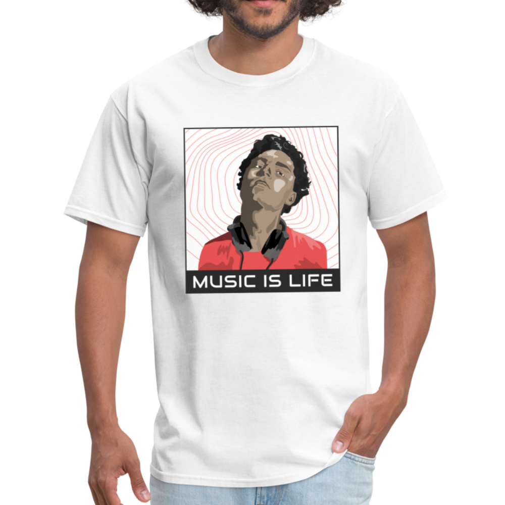 Music Is Life - Classic T-Shirt - white