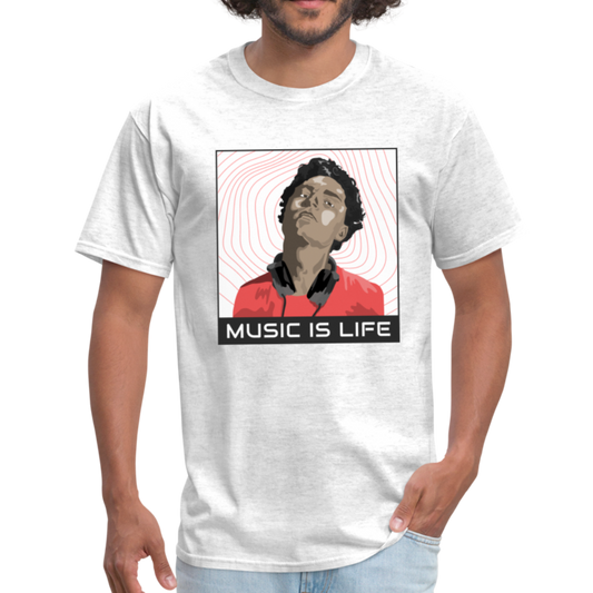 Music Is Life - Classic T-Shirt - light heather gray