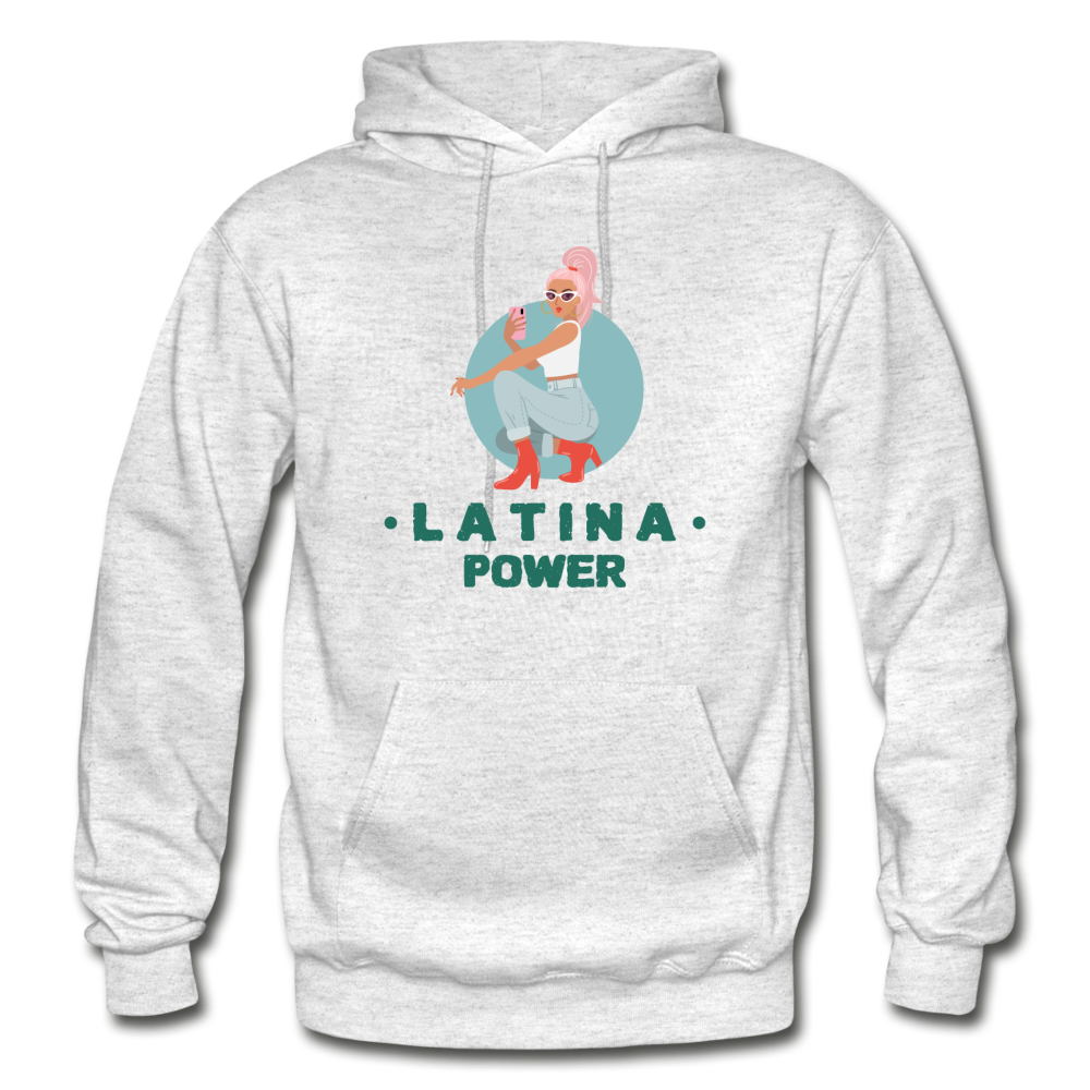 Latina Power - Heavy Blend Adult Hoodie - light heather gray
